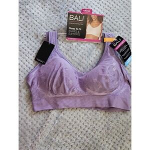 Nwt Bali Comfort Revolution Lavender Wireless Shaping Bra Small